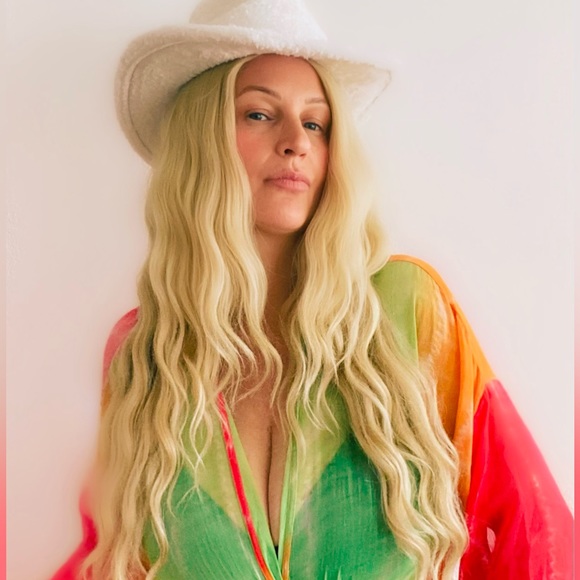 Gorgeous Tie dye high side Slits!!! lightweight chiffon Kimono!!